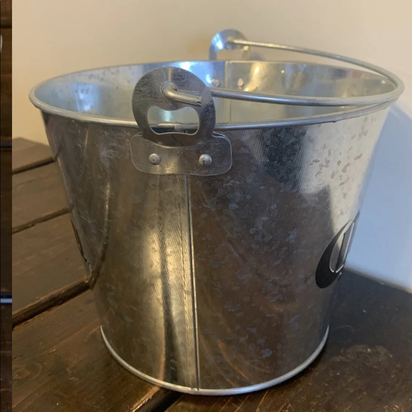 CORONA LIGHT BEER HOLDER 9.5 BUCKET STAINLESS STEEL ICE PAIL MANCAVE BAR - Picture 3 of 3